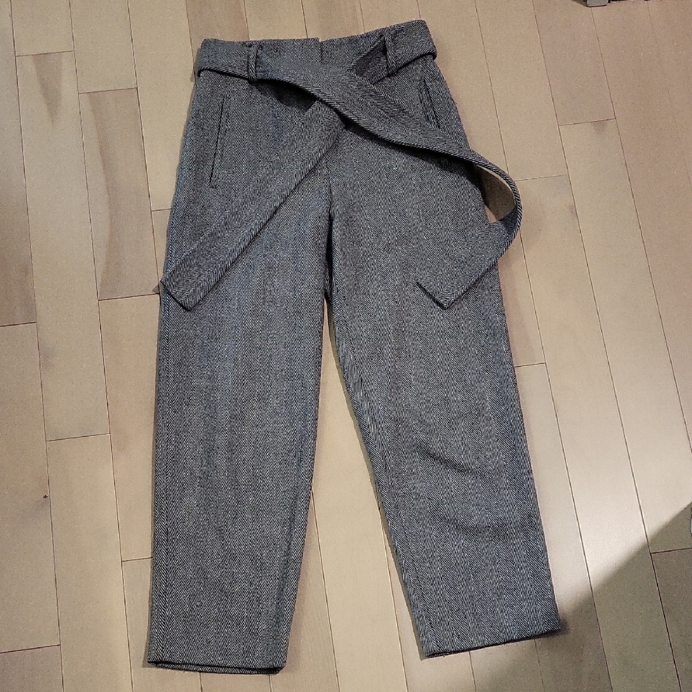 Wilfred Charcoal Gray Wool Pants